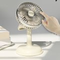 Miniatyrbillede 5 af 5: USB bærbar retro lille elektrisk ventilator - enkel og let gul ventilator til sommerbrug