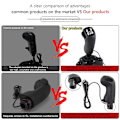 Pikkukuva 4 / 5: USB-vaihdekeppi Logitech G923 G29 G27 G25 TH8A -malleille ETS2&ATS Scania -kuorma-auton korkean ja matalan vaihteen simulaattorivaihteille