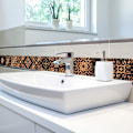 Pikkukuva 4 / 4: 15 cm Peel and Stick laattatikku laatta keittiöön kylpyhuoneeseen Backsplash laattojen väri 20 kpl MZ-6-008