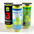 Miniatyrbillede 4 af 4: Tennisbolde - Ekstra slidstærke filt-tryktennisbolde 3 stk.
