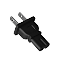 Miniatyrbilde 1 av 5: US 2-pins til IEC320 C5/C7 strømomformer C5/C7 konverteringsplugger for bærbar PC Suffix 1 15P TO C7
