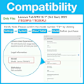 Pikkukuva 3 / 5: Lenovo Tab M10 10,1-tuumainen (3. sukupolvi) erittäin ohut suojakotelo, sopii Lenovo Tab M10 10,1-tuumaiselle 2022 - musta