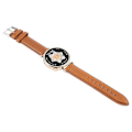Miniatyrbillede 3 af 5: Til Garmin Lily 2 Active/Lily 2 håndledsrem 14mm Toplag Ko Læder Urrem - Brun Brown
