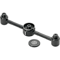 Miniatyrbilde 1 av 5: OD tank gass 3-veis adapter gasslys gasslampe splittadapter skru-inn svart utstyr BKZ33