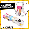 Miniatyrbild 4 av 4: Transformerande Bilrobotleksaker 2 i 1 Bil Flygande Ving Pegasus Bil Gud Barnleksak