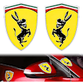 Miniatyrbilde 1 av 5: 1 par morsomme esel-bilsticker, reflekterende bilsticker dekke kompatibel for Ferrari-God