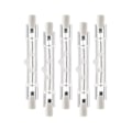 Miniatyrbilde 1 av 5: 5-pakning R7s 118mm 300w 230v, r7s Halogen Lineær Lyspære, Dimbar Halogenlampe For Bygg Wo-YUHAO
