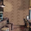 Pikkukuva 6 / 6: 54 kpl 3D mosaiikki seinälaatta tarra itseliimautuva Dark Brown Wooden,20x10cm