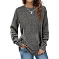 Pikkukuva 1 / 2: Collegepaidat naisille, pyöreä pääntie, rennot pitkähihaiset paidat, tunikat 3XL