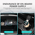 Pikkukuva 3 / 5: Mini-auto Bluetooth 5.1 FM01 -lähetin ja vastaanotin, langaton äänensovitin auton FM-radiolle, handsfree-puhelut, USB-virta, autopaketti