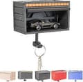 Bilgarage Nøgleholder med Åbningsdør, Nøgleholder til Væg Dark Grey