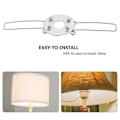 Miniatyrbild 2 av 3: 10 st Lampskärmsfjäderklämmor Ljusskärmsadapter Hängande Ljusskärm DIY Fjäderklämmor
