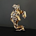 Miniatyrbilde 5 av 5: Kjærestepar Statue Figur Abstrakt Kunst Skulptur Hjemmeinnredning