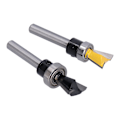 Miniatyrbilde 1 av 5: 2 stk/sett Dovetail Bit Joint Router med Lager Trebearbeiding Fræser 1/4 tommer Skaft