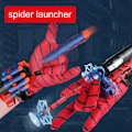 Pikkukuva 2 / 5: Spider-Man - Super Web Launcher -hanska, rannelelu, sisältää hanskan + 10 pyöreää päätä + 10 imukupipäätä