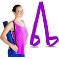 Miniatyrbillede 1 af 5: Yoga Måtte Stropper Justerbare Ringe Fitness Måtte Holder Gym Måtte Bærer Bærbar Skulderstropper Sling Stretch Stropper til Alle Måtte Størrelser