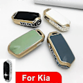 Miniatyrbilde 2 av 4: NYTT TPU Bilnøkkeldeksel Fob For Kia K900 Stinger 2017 2018 2019 2020+ Smart Nøkkeldeksel 4 Knapper White