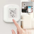 Miniatyrbillede 2 af 5: Temperatur- og fugtighedssensor med LCD-display, stemmestyring, indendørs hygrometer termometre til stue soveværelse