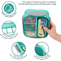 Miniatyrbillede 3 af 5: Bento Box til Voksne, Børns Lækagesikre Madkasse, Tåler Opvaskemaskine, Fryser og Mikroovn, BPA-fri Green
