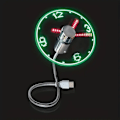 Miniatyrbilde 5 av 5: USB Klokkevifte med LED Tidsvisning - Mini Fleksibel Kjølevifte for Skrivebord, Laptop og Nettbrett - Praktisk og Energieffektiv