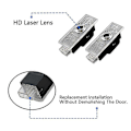 Pikkukuva 4 / 5: 2 kpl Hd Led -projektorin varjovalo E70 F15 G05 X5 -logolle Auton oven tervetulovalo Varoitusvalo Auton ulkotarvikkeet Yalo