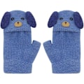 Miniatyrbilde 2 av 5: Unisex Varme Myke Vinterstrikkehansker for Barn Gutter Jenter Hanske med Hundevotter (2 til 9 år)