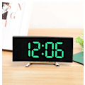 Miniatyrbild 2 av 3: SQCLV Digital väckarklocka för sovrum - Stor 7\" LED-display med dimmer, snooze, 7 nattljus, enkel att ställa in, USB-laddare, batteribackup, 12/24 timmar