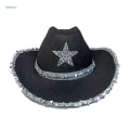 Miniatyrbillede 1 af 3: Cowboyhat partyhat sort sort