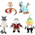 Miniatyrbild 1 av 2: The Bad Guys Plyschleksaker - Ms. Tarantula/mr Wolf/mr Snake/mr.shark/mr Piranha - Cute Soft Stuffed Animation Animation Figure For Fans_y S Mr. Snake