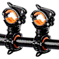 Miniatyrbillede 1 af 2: Cykel Lygteholder, 360 Rotation, Mountainbike LED Lygteholder, Montering
