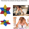 Miniatyrbillede 4 af 5: Hexagon Fidget it Dekompression Børn Sensorisk Legetøj Stress Angst Lindring Strækbart Push Bubble Fidget Legetøj