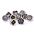 Pikkukuva 1 / 5: 10 kpl/ set Mini Pearl Flower Crystal rintakorun napit black gold