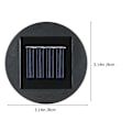 Miniatyrbillede 2 af 3: Lampe Udskiftningspanel Hængende Lanterner Batteriboks Solcellelampe Toppe Del
