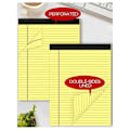 Miniatyrbild 3 av 5: 6-pack Gula Anteckningsblock 21,6 x 29,8 cm Smal Linjering Linjerade Skrivblock Gula Pappersblock Coll