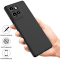 Miniatyrbillede 2 af 5: Til Motorola Edge 50 Neo 5G Etui Flydende Silikone Anti-Ridse Telefoncover med Håndrem Style D