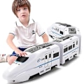 Miniatyrbillede 1 af 3: Elektrisk Universel Simulation Højhastigheds Jernbane Harmony Tog Model Børnelegetøj three carriages