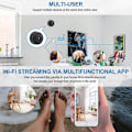 Miniatyrbild 5 av 5: Trådlös Bluetooth Magnetisk Backkamera, Backkamera Bil Kamera Bakre Skärm Monitor System Black