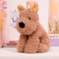Miniatyrbild 1 av 5: Söt gosedjur leksaksvalp, 7 tum gosehund plysch valp gosedjur för pojkar och flickor brown 22cm