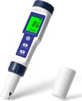 2024 Pool Salt Tester, Digital Salinometer, 5-i-1 Högprecisionssaltvatten-salinitetstestare, IP67 Vattentätt Testkit