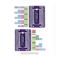 Pikkukuva 5 / 5: PICO GPIO -laajennuskortille Picow Terminal GPIO -liitäntämoduuli sisäänrakennetuilla uros- ja naarasnastalla (Juotettu)
