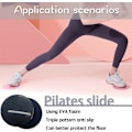 Miniatyrbillede 5 af 5: Træningsglidere Core Styrke og Fleksibilitet Træningsskiver Hjemme Fitness Tilbehør 2-pak