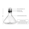 Miniatyrbillede 3 af 5: 1000ML Blyfri Krystalglas Vinkaraffel Rødvinskaraffel Elegant Vingave Holdbart Vintilbehør til Kendere