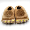 Miniatyrbillede 1 af 4: Furry Varme Hjemmesko Store Hårede Unisex Vilde Hobbit Fødder Plys Hjemmesko Halloween Sko
