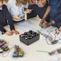 Miniatyrbillede 3 af 4: 0-9999 Ohm Simpel Modstandskasse Præcisions Variabel Dekaderesistance Undervisningsinstrument