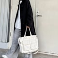 Miniatyrbild 5 av 5: 2023 NY Crossbody Väska Canvas Axelväska för Kvinnor Flicka Handväska Casual Tygväska Mode Skolväska Messenger Väska Bokväska Armégrön Army Green