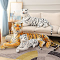 Pikkukuva 2 / 5: 30-110cm Elävä Tiger Leopard Pehmolelut Pehmeät Villieläimet Simu brown leopard 60cm