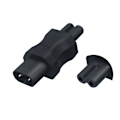 Miniatyrbild 5 av 5: Lättviktig Hane Hona Adapter C7 till C8 Rak Adapter C8 till C13/C8 till C15