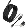 Inspektionskamera för iPhone – 5,5 mm lins – 2 meter halvstyv kabel – IP68 vattentät – Justerbar LED-belysning