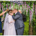 Pikkukuva 3 / 3: 12 kpl 3,6' tekosilkki Wisteria Vine Ratta riippukukkaseppele string Kotijuhla häädekoraatio valkoinen White