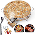 Miniatyrbilde 1 av 5: Kald Røyk Generator Kald Røyk Generator Kald Røyking Grill Rundt Rustfritt Stål For Grill & Røyker, Laks Kald Røyker Med Børste & Krok